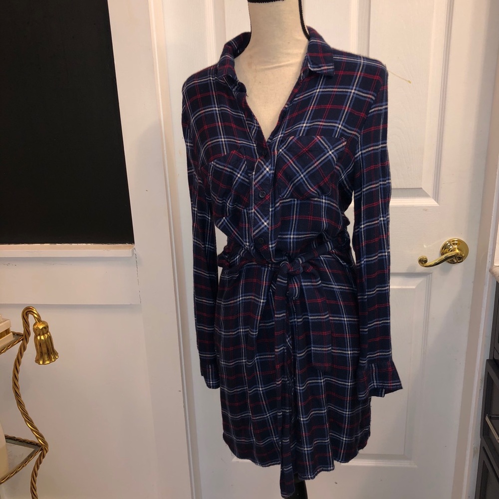 Beach Lunch Lounge Flannel Dress S